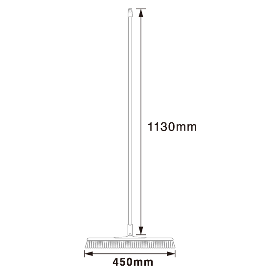 バーテック　バーキュートプラス　衛生管理用ほうき　幅広タイプ　ソフト青５　ＢＣＰ４５−６０ＳＵＳ−ＳＢ　５Ｐ※ バーテック BURRTEC バーキュートプラス 衛生管理用ほうき 幅広タイプ