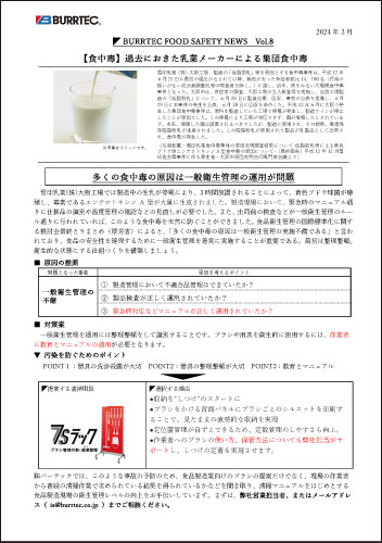 バーテックフードセーフティニュース vol.8